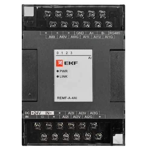 Модуль аналогового ввода REMF 4 PRO-Logic (без поверки) EKF REMF-A-4AI фото 4