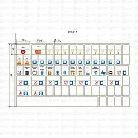Наклейка модульная большой комплект 164х299 PROxima EKF mn-1-3