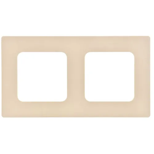 Рамка 2-м СП FLITE РУ-2-К-ФлСл сливочный IEK FI-M22-32-20-K86 фото 3