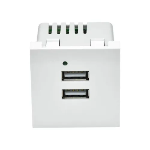 Розетка 2мод. USB A+A 4.2А РКЮ-23-40-П бел. PRIMER IEK PR-KK40D-RU-0-2-AA-K01 фото 6