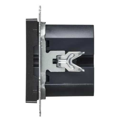 Розетка СП BRITE USB C 65Вт высокоскор. заряд. РЮ12-1-БрЧ черн. IEK BR-U13-065-K02 фото 4