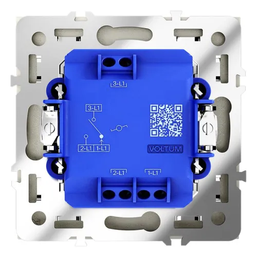 Переключатель проходной 1-кл. СП S70 10А с подсветкой механизм шелк Voltum VLS010404 фото 4