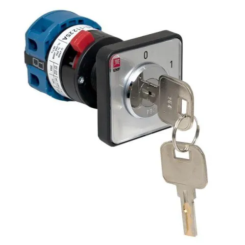 Переключатель кулачковый ПК-1-112 2п 25А "0-1" с ключом EKF pk-1-112-25 фото 5