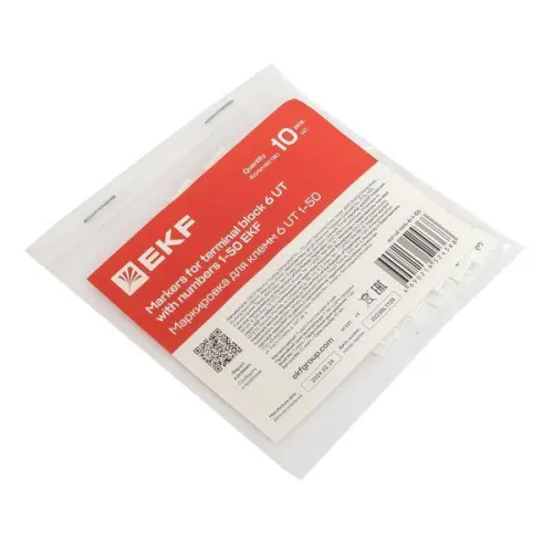 Маркировка для клемм 6 UT 1-50 (уп.100шт) EKF scr-ut-mrk-6-1-50 фото 5