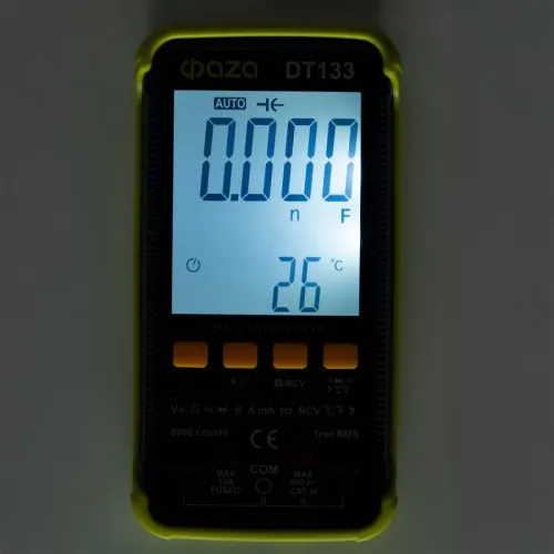 Мультиметр смарт цифровой DT133 встроен. фонарь ФАZА 5061774 фото 9