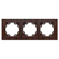 Рамка 3-м Афина фактурная универс. венге Universal A10045-V