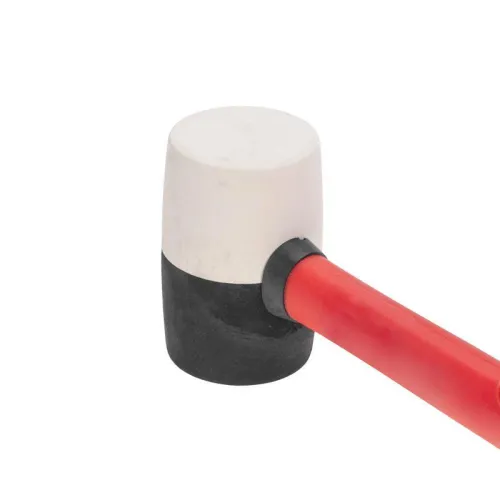 Киянка 225г фибергласовая рукоятка резинов. черн./бел. Kranz KR-12-8152 фото 3