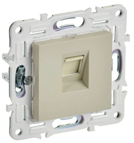 Розетка компьютерная RJ45 кат.6 SKANDY SK-K02B беж. IEK SK-K10-2-K10