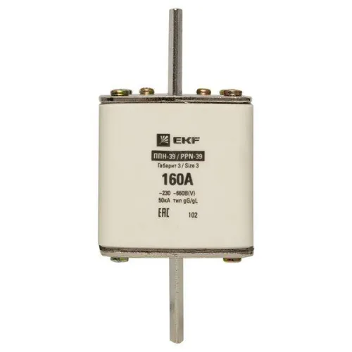 Вставка плавкая ППН-39 630/160А габарит 3 PROxima EKF fus-39/630/160 фото 5