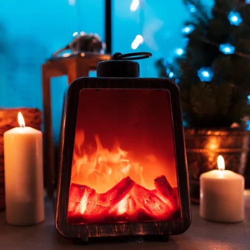 Камин светодиодный "Лофт" 17х10х24.5см эффект живого огня USB и элементы питания 3хC (не в компл.) Neon-Night 511-034 фото 7