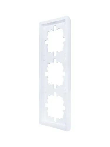 Рамка 3-мест. горизонт. ZIMA бел. LEZARD 704-0200-148 фото 3