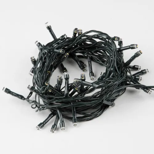 Гирлянда LED ULD-S0500-050/DGA WARM WHITE IP20 5м 50 диодов. тепл. бел. свет провод зел. Uniel UL-00007304 фото 2