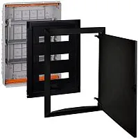 Щит СП 54мод. Тусо 686х518х125мм с метал. дверцей черн. Ruvinil 68154МЧ