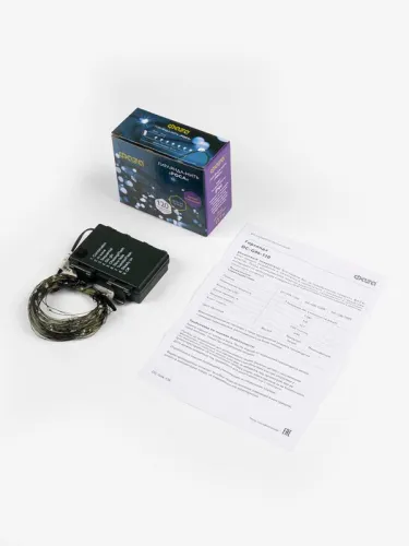 Гирлянда "Роса" DC-G06-120W 120 microLED 12.1м. 8реж. 3хAA бел. ФАZА 5059627 фото 8