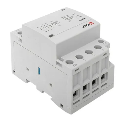 Контактор модульный КМ 16А 3NО+NC (3 мод.) EKF km-3-16-31 фото 2