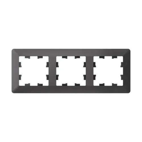 Рамка 3-м AtlasDesign Air базальт/дым. черн. SE ATN221403 фото 2