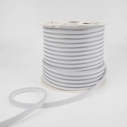 Шнур светодиодный гибкий неон LED SMD 8х16мм 120LED/м двустор. бел. (уп.100м) Neon-Night 131-095 фото 2