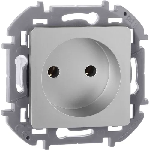 Розетка 1-м СП Inspiria 16А IP20 250В 2P механизм алюм. IEK 673712