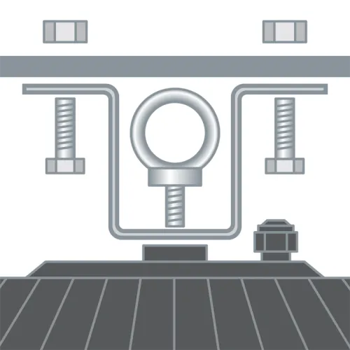 Скоба для накладного монтажа 97 472 ДСП-11 (62х140 мм) металл черн. Innolux 97472 фото 2