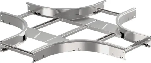 Ответвитель для лотка Х-образ. 80х200 R300 LESTA IEK CKR04-4-080-200