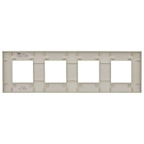 Рамка 4-м SKANDY SK-F01B беж. IEK SK-M42-K10 фото 3