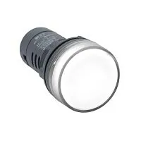 Лампа светосигнальная SB7 d22мм 230В AC бел. моноблочная SE SB7EV07MP