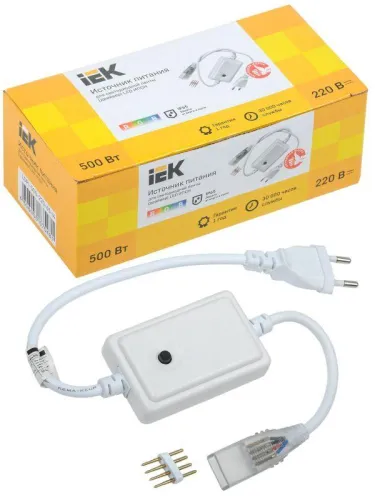 Драйвер LED ИПСН 500Вт 220В 14мм RGB IP65 IEK LSP1-500-220-65-14 фото 2