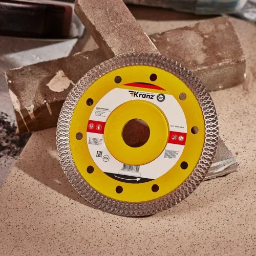 Диск отрезной алмазный ультратонкий 125х22.2мм Kranz KR-90-0141 фото 5