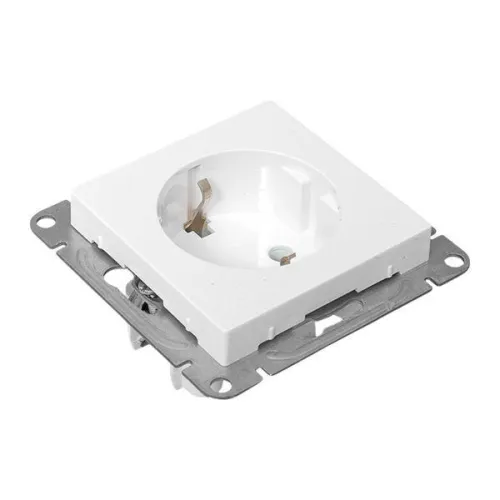 Розетка СП Эпика 16А с заземл. без защ. шторок механизм бел. EKF UP1-SOW-110 фото 6