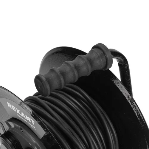 Удлинитель на метал. катушке 4х30м с заземл. IP44 КГ 3х1.5кв.мм c защ. крышкой Rexant 13-5011 фото 6