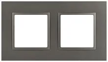 Рамка 2-м Elegance 14-5012-16 Classic для розеток и выключателей титан Эра Б0065825