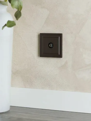 Розетка телевизионная оконечная TV СП Brite РТВ11-0-БрТБ механизм бронза IEK BR-A10-O-K45 фото 7