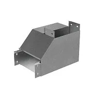 Угол для лотка вертикальный внутренний правый с разворотом трассы на 90град. 300х80 сталь 1мм "ПЛЮС" NLPDplus90-80-300-R КМ PL3830