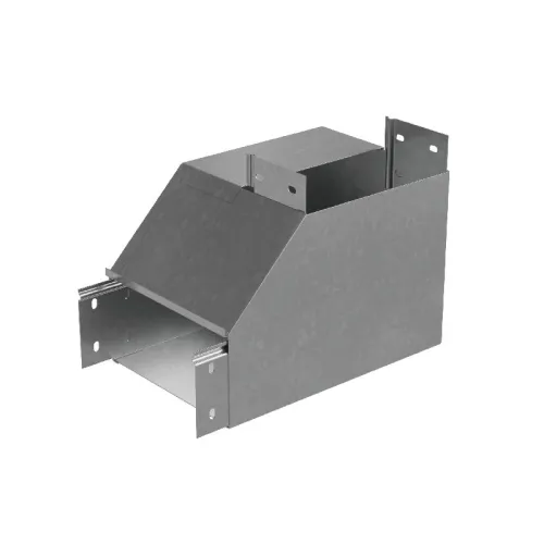 Угол для лотка вертикальный внутренний правый с разворотом трассы на 90град. 300х80 сталь 1мм "ПЛЮС" NLPDplus90-80-300-R КМ PL3830