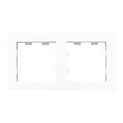 Рамка 2-м Эпика пластик бел. EKF UP1-FPW-02 фото 3