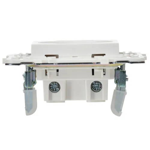 Розетка SKANDY 10А без заземл. защ. шторки SK-R01W арктич. бел. IEK SK-R13-10-K01 фото 2