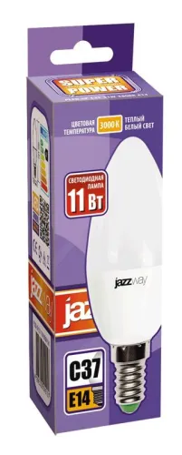 Лампа светодиодная PLED-SP 11Вт C37 3000К E14 230В/50Гц JazzWay 5019157 фото 2