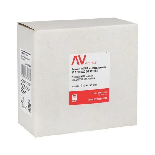 Контактор КМЭ 50А кат. 400В AC AVERES EKF ctr-s-50-00-400-av фото 3