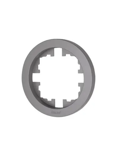 Рамка 1-м OSEN горизонт. круглая сер. матов. LEZARD 744-7400-146 фото 2