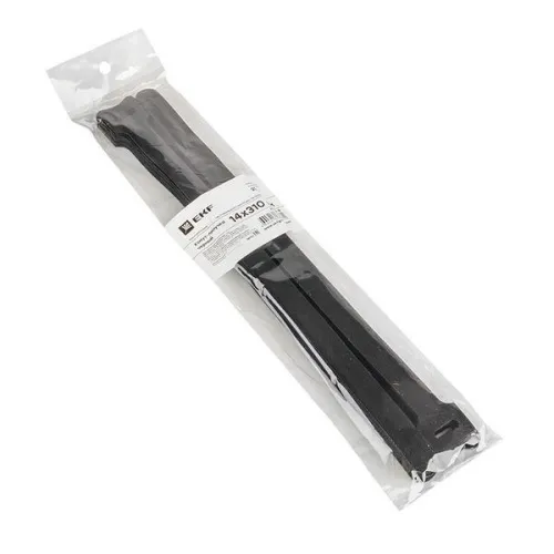 Хомут-липучка 14х310мм черн. (уп.20шт) PROxima EKF hlct-3-b фото 2