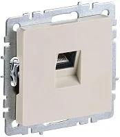 Розетка компьютерная СП RJ45 кат.6 BRITE РК11-БрКр механизм беж. IEK BR-K10-2-K10