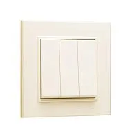 Выключатель 3 клав. 1 вход 3 выхода KAREA крем Makel 56010091