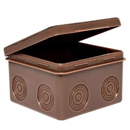 Коробка распаячная КМР-030-035 пылевлагозащ. 80х80х54 без мембранных вводов темн. дерево PROxima EKF plc-kmr-030-035-t фото 6