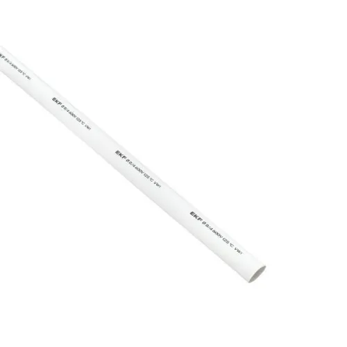 Трубка термоусадочная ТУТ нг 8/4 бел. 1м (уп.50м) PROxima EKF tut-8-w-1m