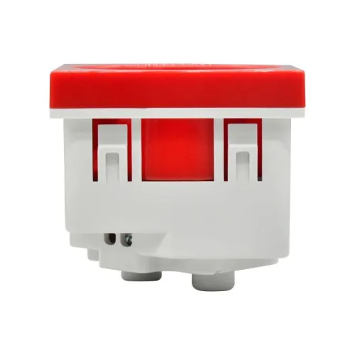 Розетка PRIMER 45град. с заземл. защ. шторки винт. зажим РКС-20-32-П-45 красн. IEK PR-KK40D-RSZH-2-2-45-K04 фото 2