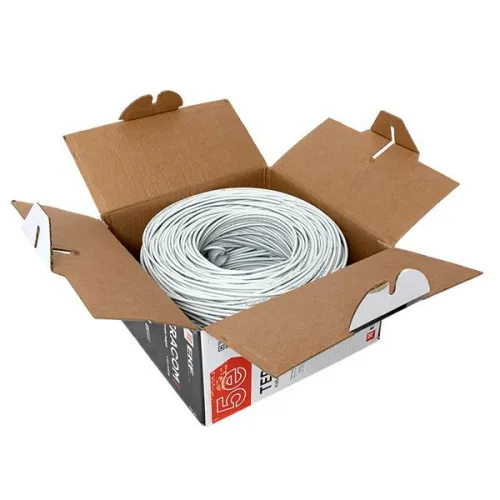 Кабель витая пара U/UTP кат.5E 4 пары 24 AWG solid LSZH нг(А)-HF сер. (м) TERACOM PRO EKF TRP-5EUTP-04LSH-GY-IN3 фото 7