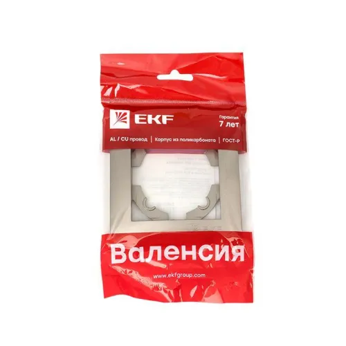 Рамка 1-м Валенсия кашемир EKF EWM-G-301-40 фото 3