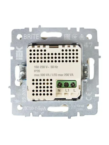 Датчик движения BRITE ДС10-1-БрА механизм алюм. IEK BR-MS10-N-150-05-K47 фото 6