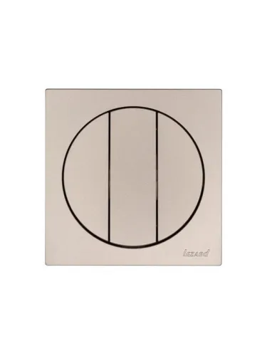 Выключатель 3-кл. СП OSEN механизм титан LEZARD 743-3788-109 фото 3