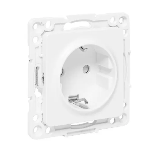 Розетка 1-м СП Стокгольм 16А с заземл. защ. шторки винтов. клеммы механизм бел. PROxima EKF EYR16-028-20 фото 3